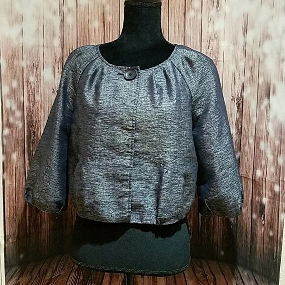 Axcess Denim look medium cropped jacket - Picture 2 of 4